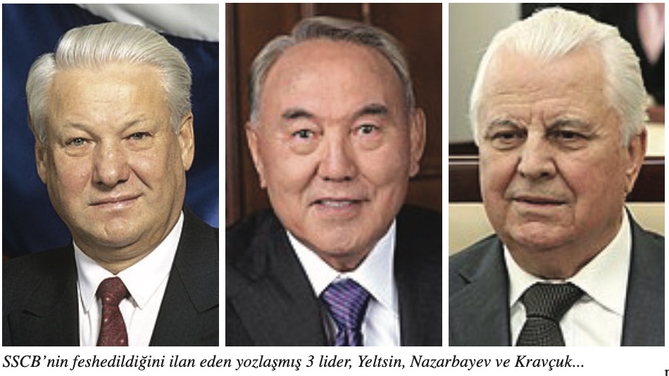 Yelzin, Nazarbayev ve Kravçuk