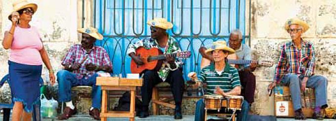 Küba'da sokak müzisyenleri