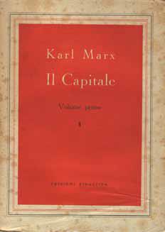 Kapital'in İtalyanca baskısının kapağı