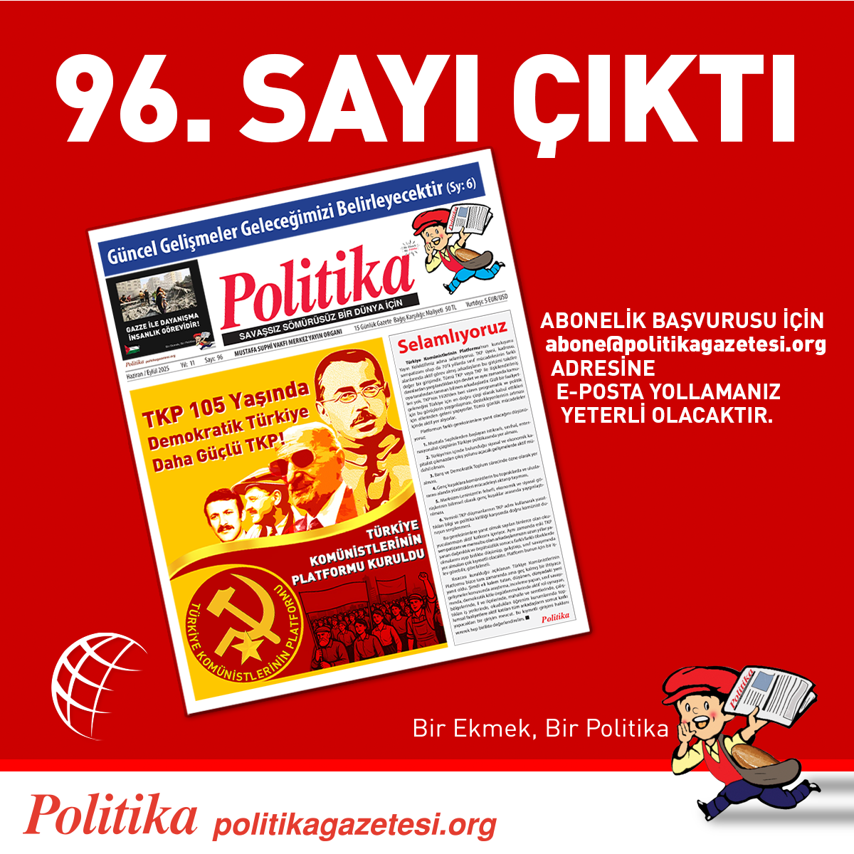 Politika'nın 96. Sayısı Çıktı