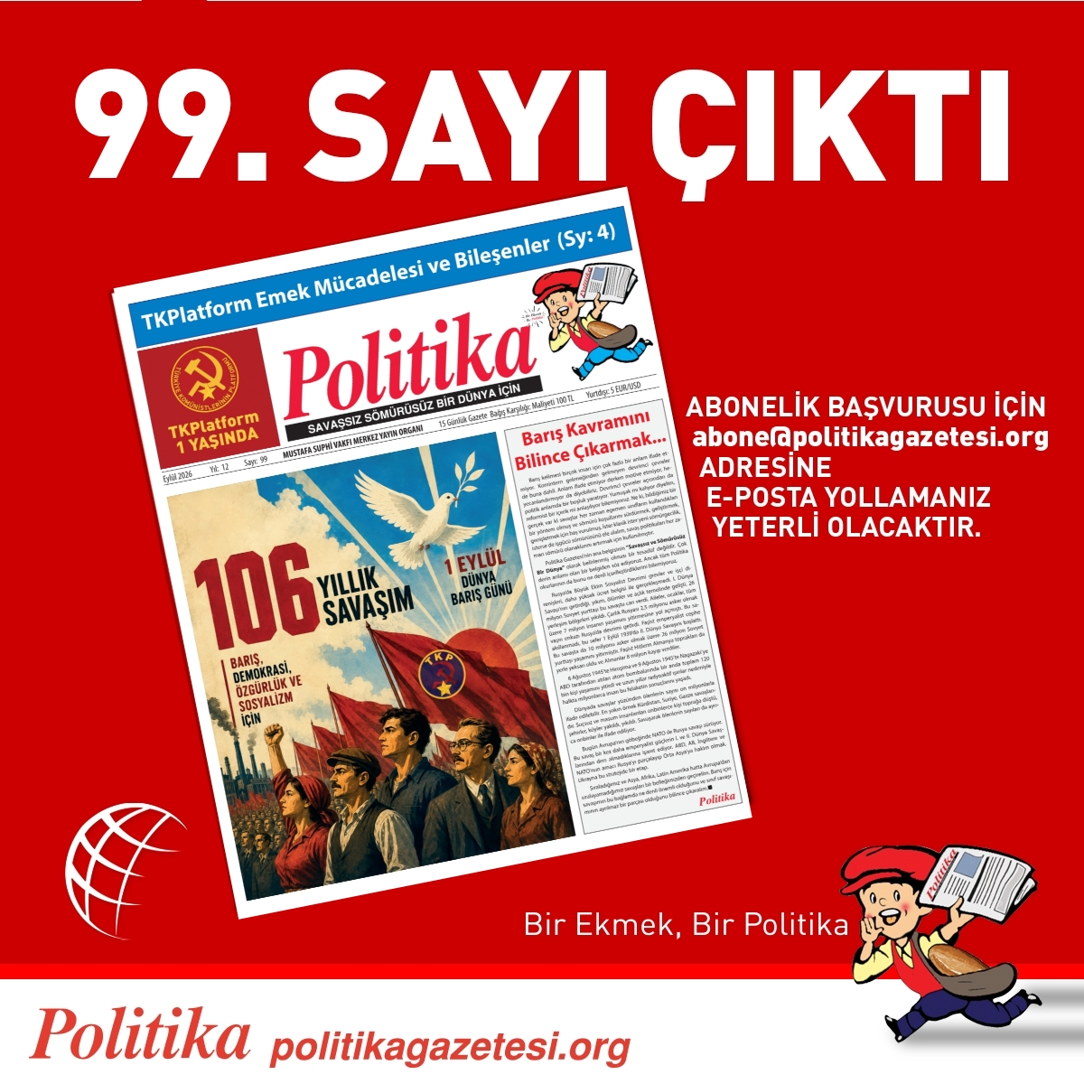 Politika'nın 99. Sayısı Çıktı