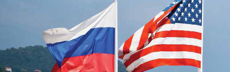 Amerika ve Rusya’ Bayrakları